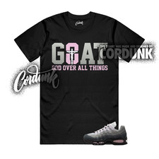 Air Max 95 Pink Foam OG Big Bubble White Black Silver T Shirt Match GOAT
