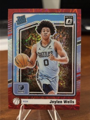 2024 Panini Donruss Optic Red Scope Jaylen Wells Rated Rookie #252 Memphis RC