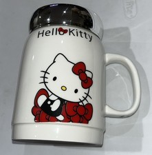 Hello Kitty Ceramic Thermos With Mirrored Cap Lid- New- Extremely Hard To Find Hello Kitty Ceramic Thermos With Mirrored Cap Lid- New- Extremely Hard To Find