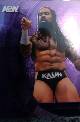 2025 Skybox AEW Metal Universe Bishop Kaun 016/199, #96 Purple