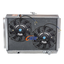 5 Row Aluminum Radiator+Fan for 1983-1989 Mitsubishi Starion 4G63 2.0L Turbo MT