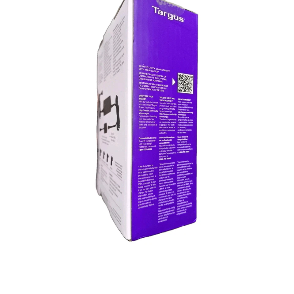 Universal Laptop Charger 100W Universal A.C Adaptor APM108TT New Targus - Image 3 of 4