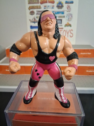 WWF HASBRO SERIES 4 BRET HART WWE Rare / Clean Wor...