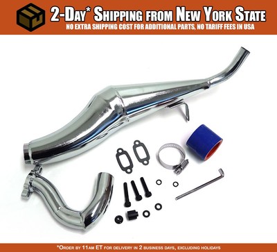 Steel Performance Tuned Pipe for LT, LOSI 5IVE-T KM X2