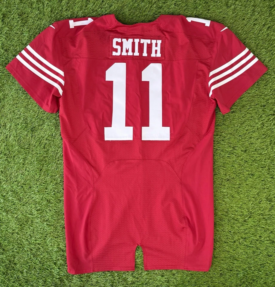 Camiseta deportiva 46 Nike Football NFL Team Alex Smith Team emitida 2012 de los 49ers de San Francisco Foto 2 de 4