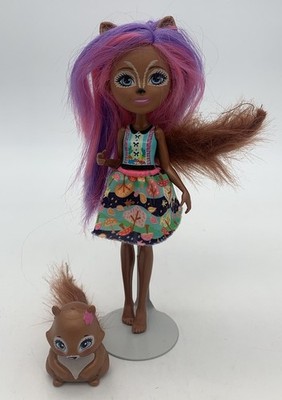 Enchantimals Sancha Squirrel Doll with Stumper Pet Mattel