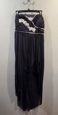 womens Strapless formal gown size 13 Blue 