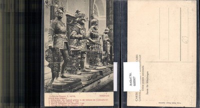 668907,Innsbruck Hofkirche Statuen Gruppe II rechts Artur Ernst Theodobert Theod