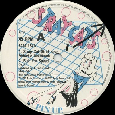 STRAY CATS Stray Cat Strut (1983 U.K. 4 Track 12inch Single w/Unique Label)