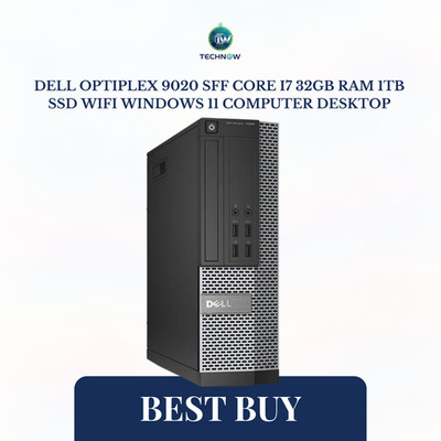 Dell OptiPlex 9020 SFF Core i7 32GB Ram 1TB SSD WiFi Windows 11 Computer Desktop