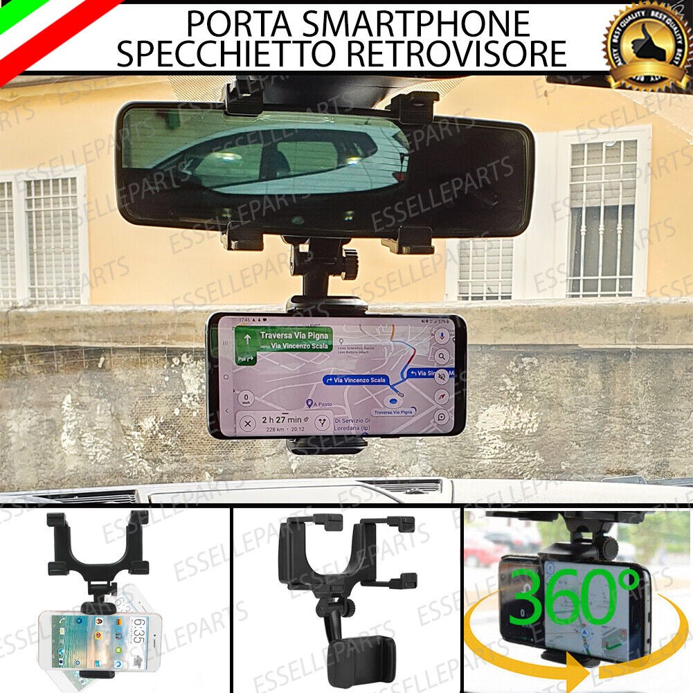 Supporto Magnetico Auto Per Toyota Aygo II (2015-2018) – Base Girevole 360°, Ventosa, Pieghevole