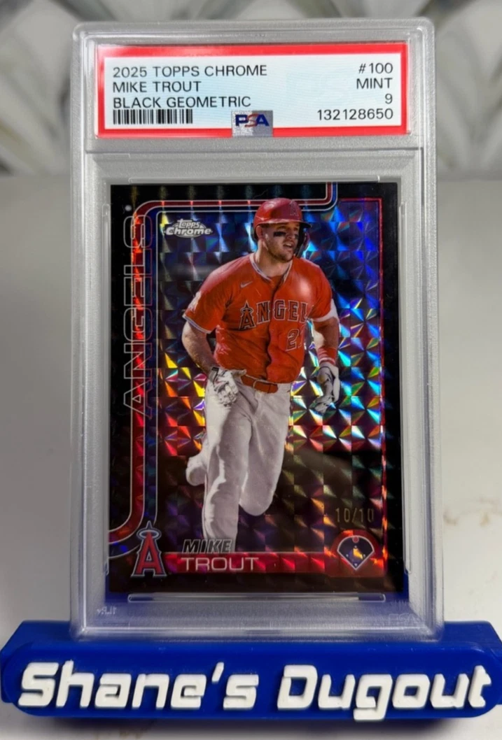 Mike Trout 9 Graded Baseball Sports Trading Cards & Accessories