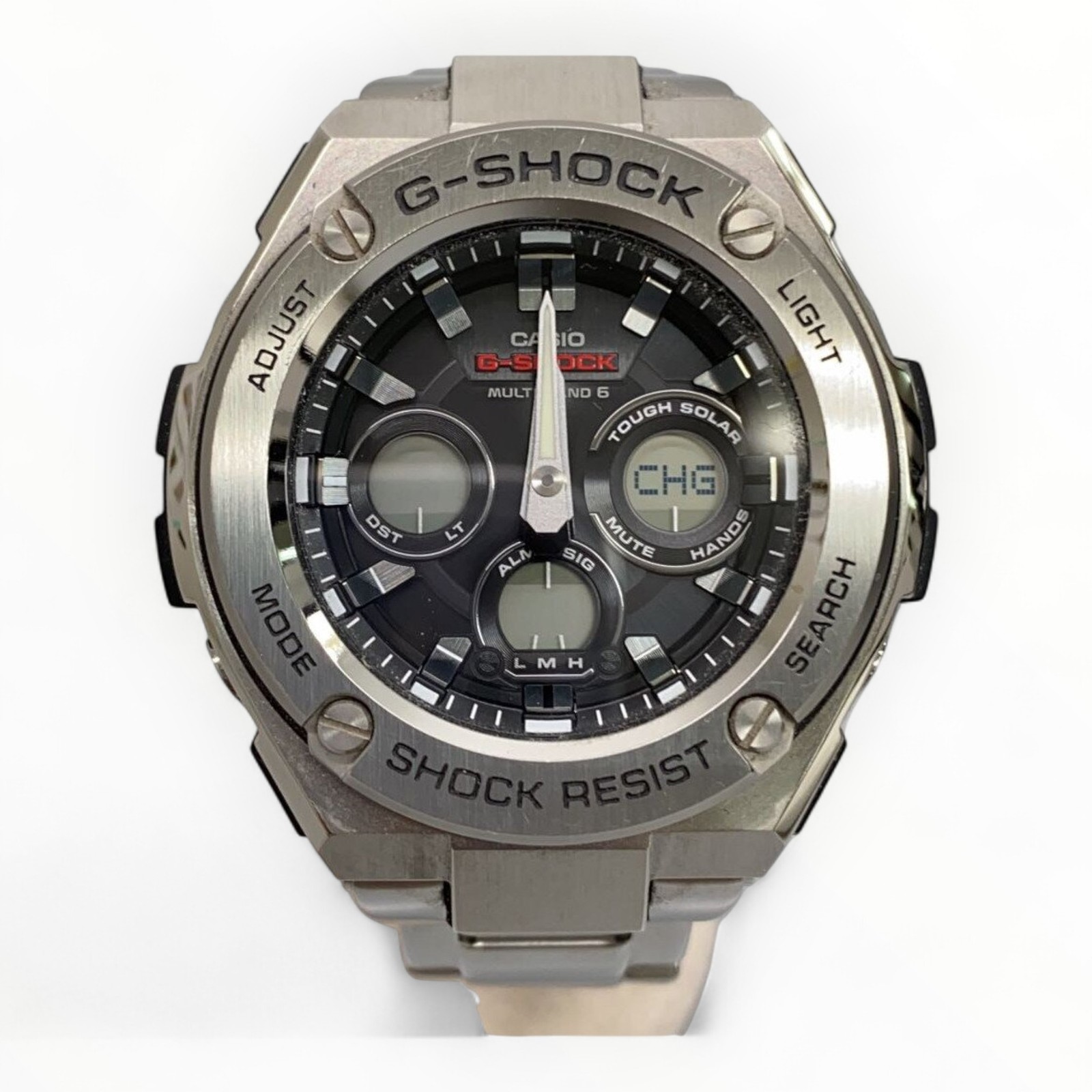 CASIO GST-W3100 Black Silver Quartz Watch for Men 2.2