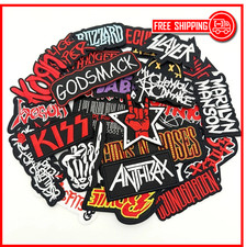 25pcs/lot Band Embroidered Patches Clothing Iron on Patches Music Rock DIY Decor