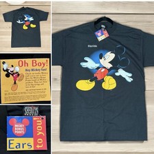VTG 90s Disney Mickey Mouse Florida T Shirt Deadstock Double Sided Florida L NWT