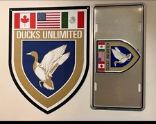 Ducks Unlimited Crest Logo Sign  & Ducks Unlimited Logo License Plate