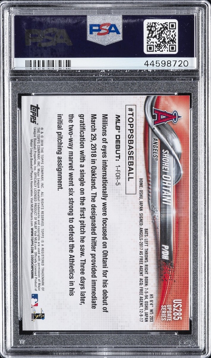 2018 Topps Update #US285 RAINBOW FOIL Shohei Ohtani Rookie