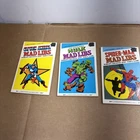Lot 3x Vintage Marvel Spider-Man Hulk Captain America Mad Libs Fun Book 1981