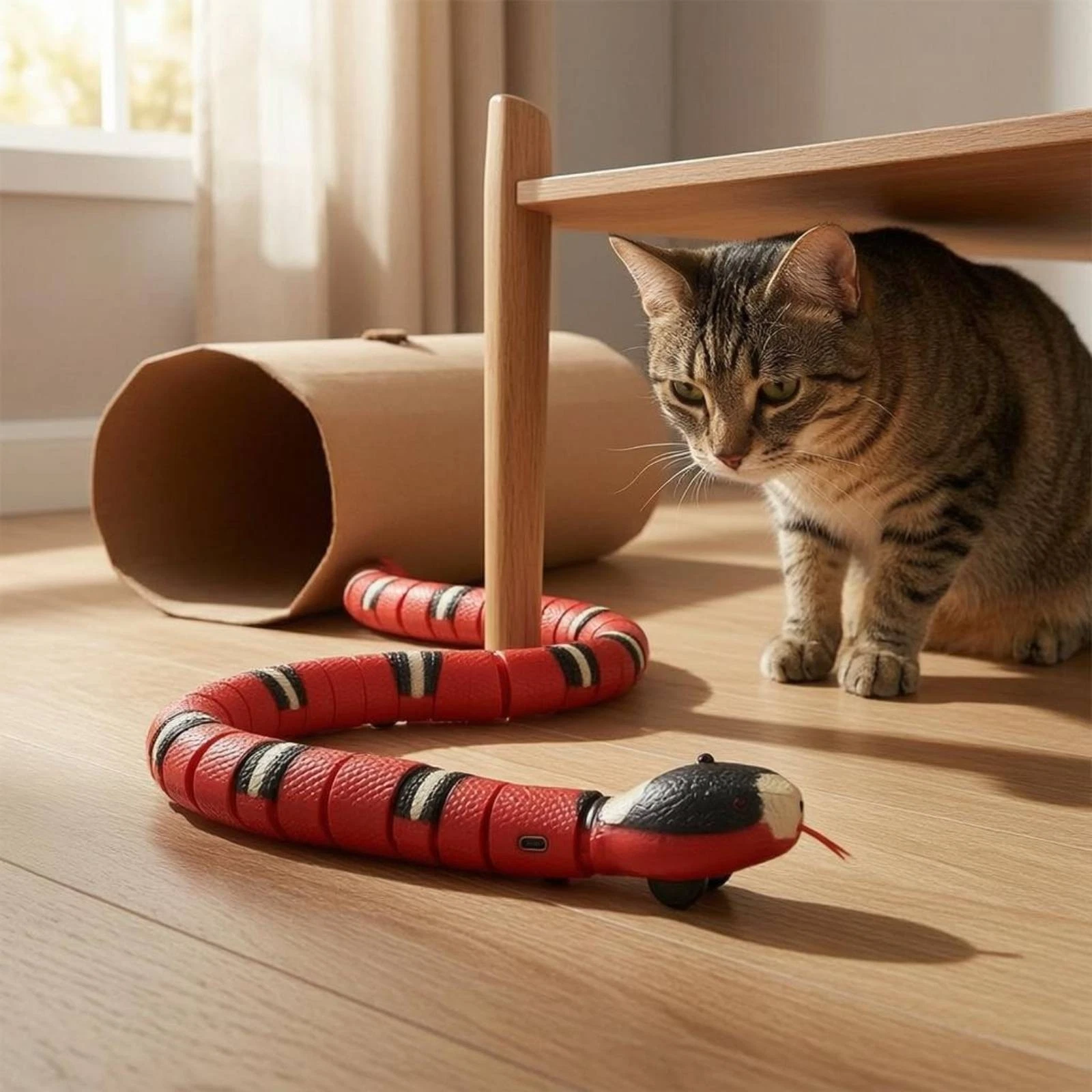 Obstacle Avoiding Feline Toy Banded Markings Snake Feline Toy Red Torso
Opens in a new window or tab