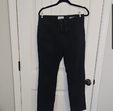 Goodfellow  Co Hennepin Chino Straight Black Pants 30W Men's Flat Front