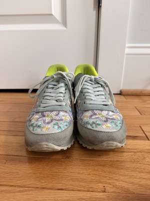 JOHNNY WAS, Keya Shine Floral Sneaker, Sz 8 (39) MSRP $298 tennis shoe