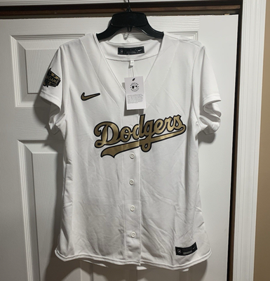 Nike Los Angeles Dodgers Jersey Womens Gold Collection All Star