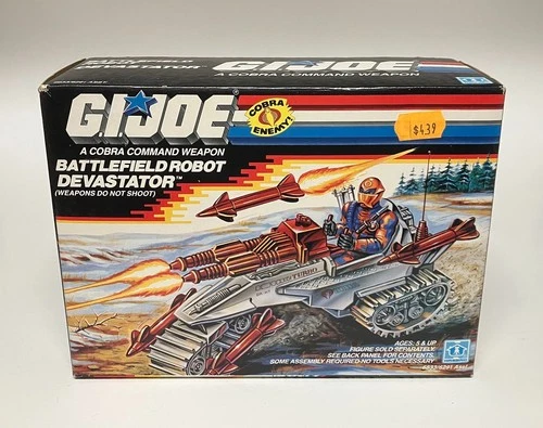 NEW (Vintage) G.I. Joe COBRA ROBOT BATTLEFIELD DEVASTATOR Hasbro 1988 SEALED MIB