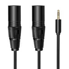 Multi-Function Audio Cable 3.5/6.35mm Male Jack to XLR Male Jack Cable XLR6159