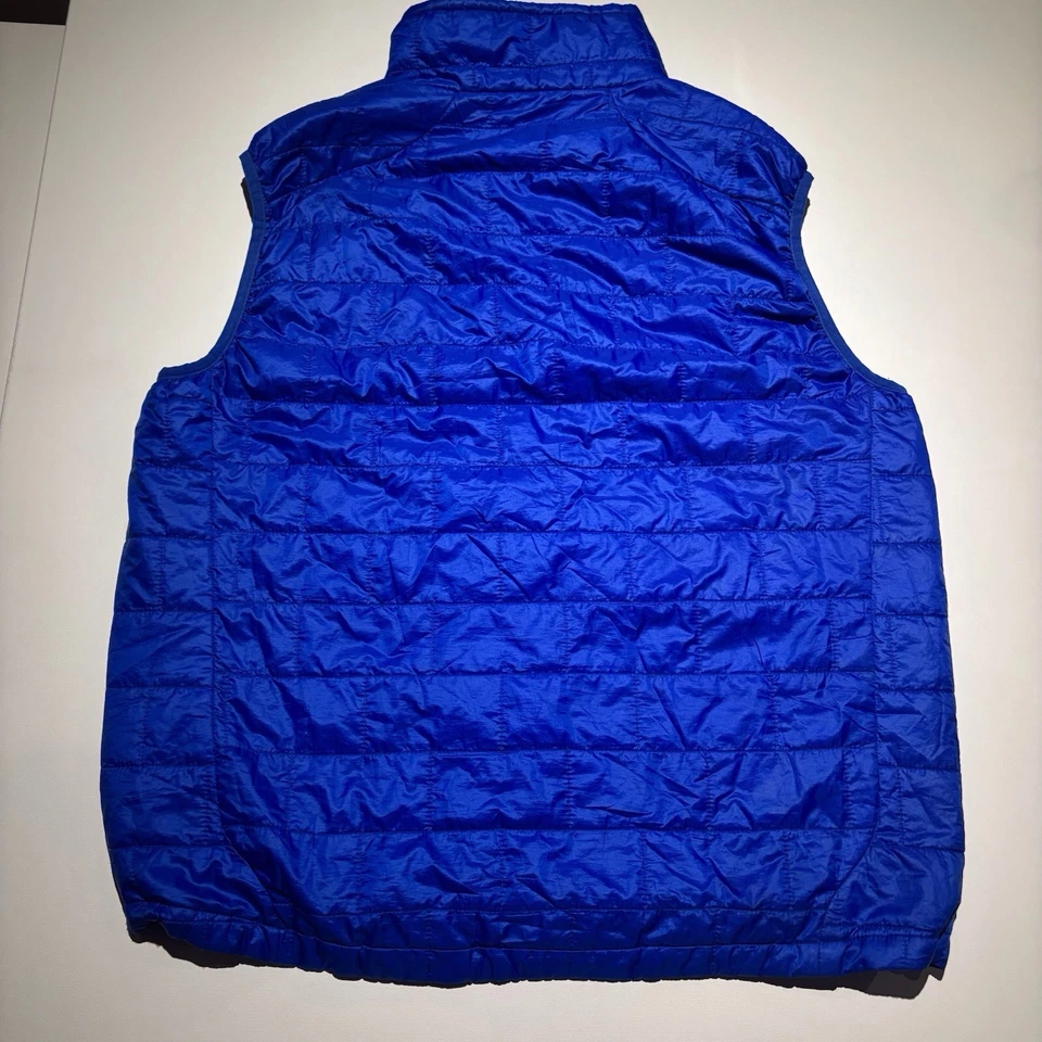 Мужской стеганый жилет Patagonia Primaloft синий на молнии Nano Puffer размер XL с вышивкой - Изображение 4 из 4