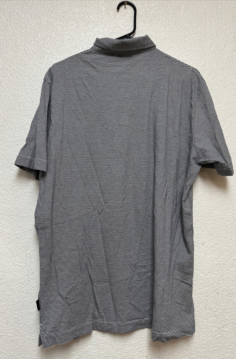 Patagonia 100% Organic Cotton Men's White Blue Short Sleeve Polo