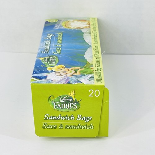Disney Fairies Plastic Sandwich Bags 6.25 in X 6 in Resealable Bags 20 Count - Picture 4 of 8