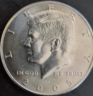 JFK HALF DOLLAR - 2005 P - VERY LOW MINTAGE - NIFC - BU - FREE SHIPPING