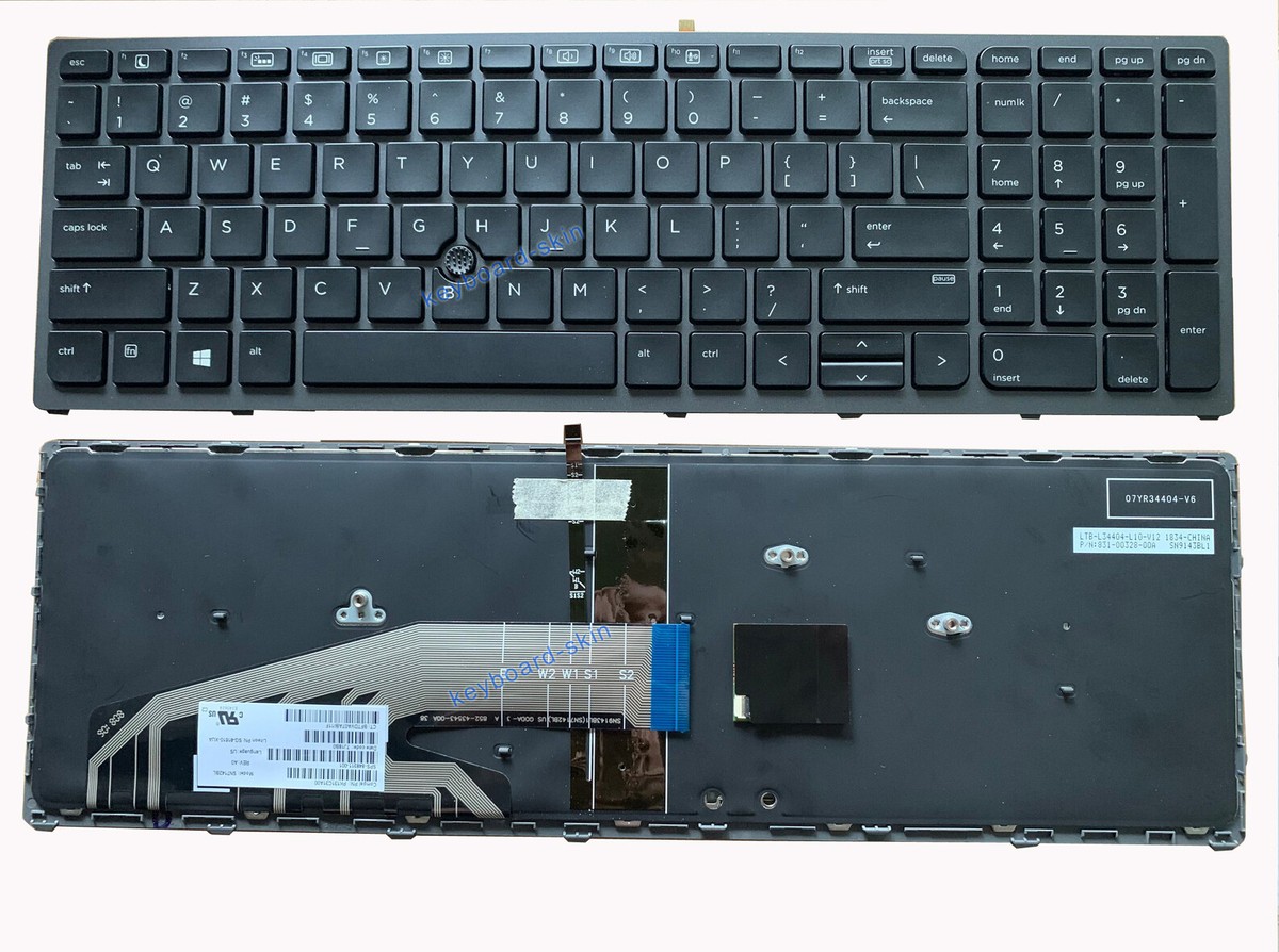 NEW US Keyboard for HP Zbook 15 G3 G4/17 G3 G4 series backlit