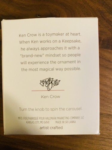 Hallmark Keepsake Christmas Carousel MINIATURE Ornament 2018 - Picture 4 of 5