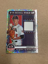 2023 Panini USA U18 Baseball World Cup Cameron Tilly Game Worn/Material Card