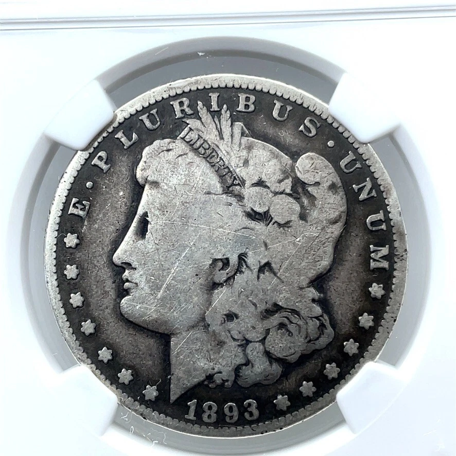 1893 O $1 Morgan Silver Dollar  NGC G 4 Good 4 - Originally Toned - Image 3 of 4