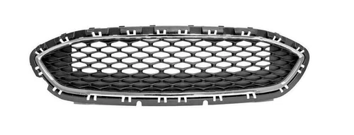 Fits Ford Fiesta Mk8 2017-2021 Front Main Grille Honeycomb W/Chrome Frame Diesel - Picture 2 of 8