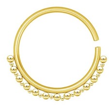 PAIR Big 6g Gold Plated Surgical Steel Ear Weights PLUGS EARRINGS GAUGES HOOPS