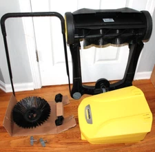 Karcher S4 Twin Walk-Behind Outdoor Hand Push Floor Sweeper - 5.25 Gallon Capac