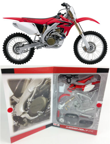 HONDA CRF 450 - 1:12 KIT Maisto Die-Cast Motocross Mx Motorbike Toy Model Red - Afbeelding 1 van 4