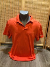 Nike Golf SS Men's Polo Shirt Dri-Fit Lightweight Orange Zonal Cooling Small S