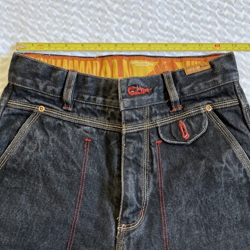 Vtg Rare Fubu Platinum Blk Denim Youth 12 Hip Hop Streetwear Jeans Mohammad Ali - Picture 10 of 13