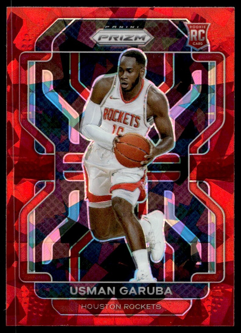2021-22 Panini Prizm Red Cracked Ice Usman Garuba A60 #321