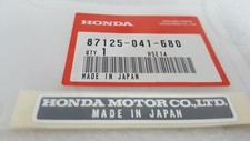 Honda Genuine Oem Made In Japan Decal Name Plate Jdm Sticker 87125-041-680 New