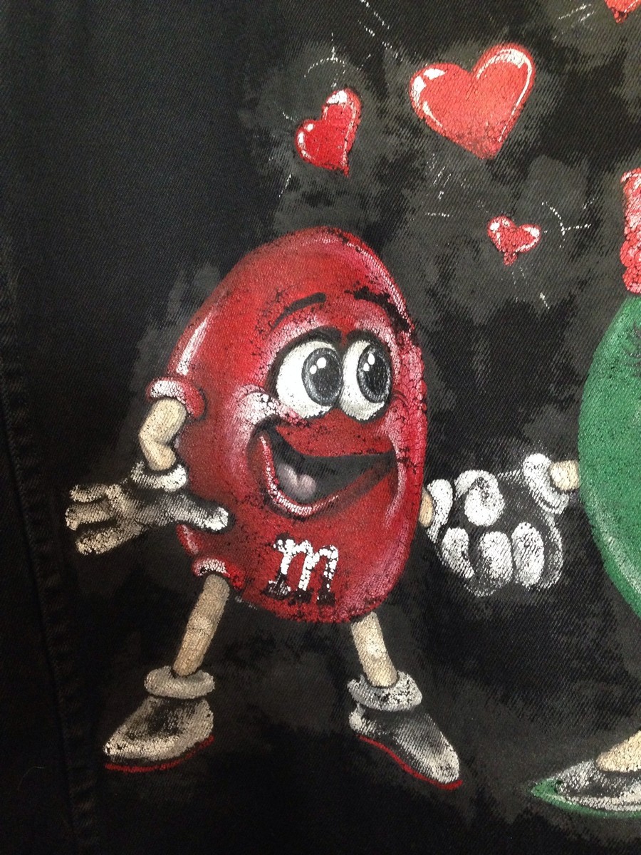 Original m&m's chocolate candies character concept drawing 1993 by