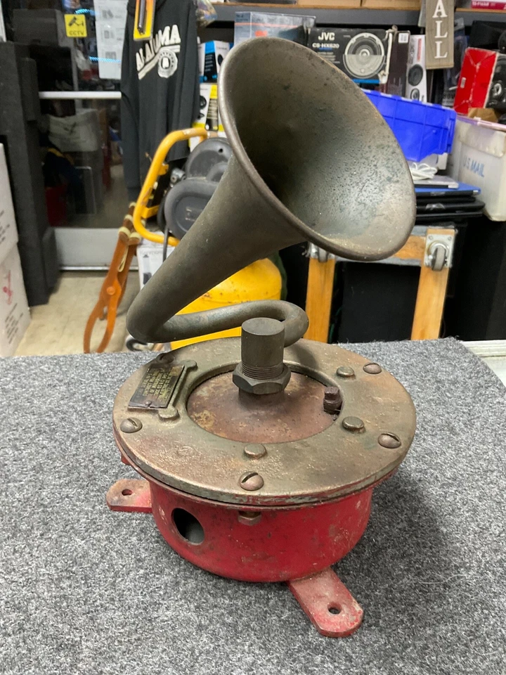 Bocina/sirena de barcos de la Marina de los Estados Unidos señal federal pantalla de latón marítimo H4-S tipo H Foto 2 de 4