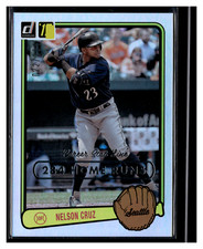 2017 Donruss Retro Variations 1983 Career Stat Line #RV-32 Nelson Cruz  SN284