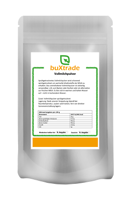 Vollmilch Pulver 10 Kg | Instant Milch | Vollwertiger Milchgeschmack