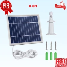 Solar Panel Charger for Arlo Pro/Arlo Pro 2 Camera, Adjustable Mount Waterproof