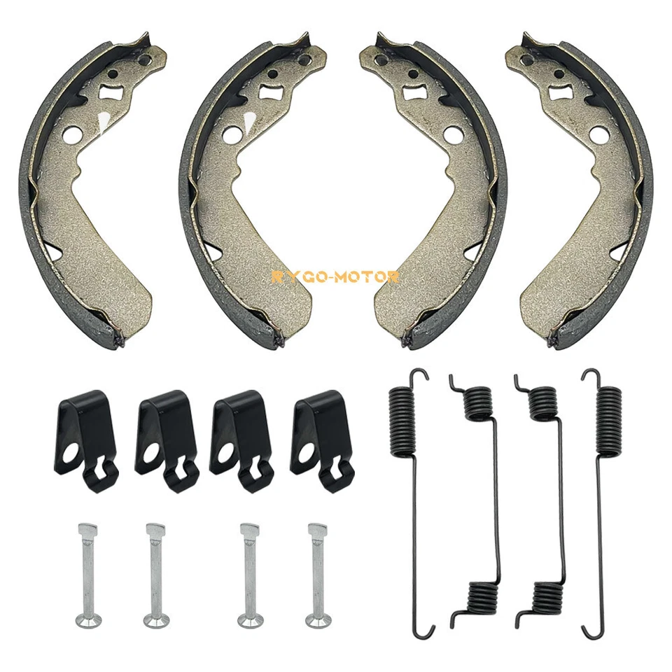 Cilindros de rueda de freno delanteros y traseros con zapatos para Kawasaki KAF300 Mule 500 520 550 Foto 4 de 4